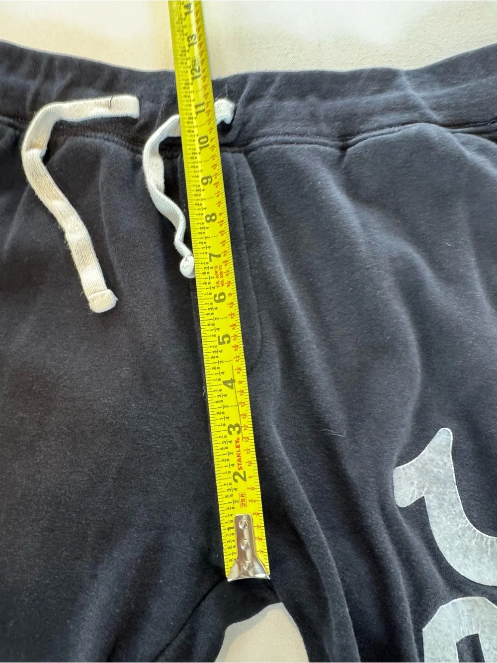 True Religion Varsity Buddha Pant Sweatpants Men XL Straight Leg Block Lettering